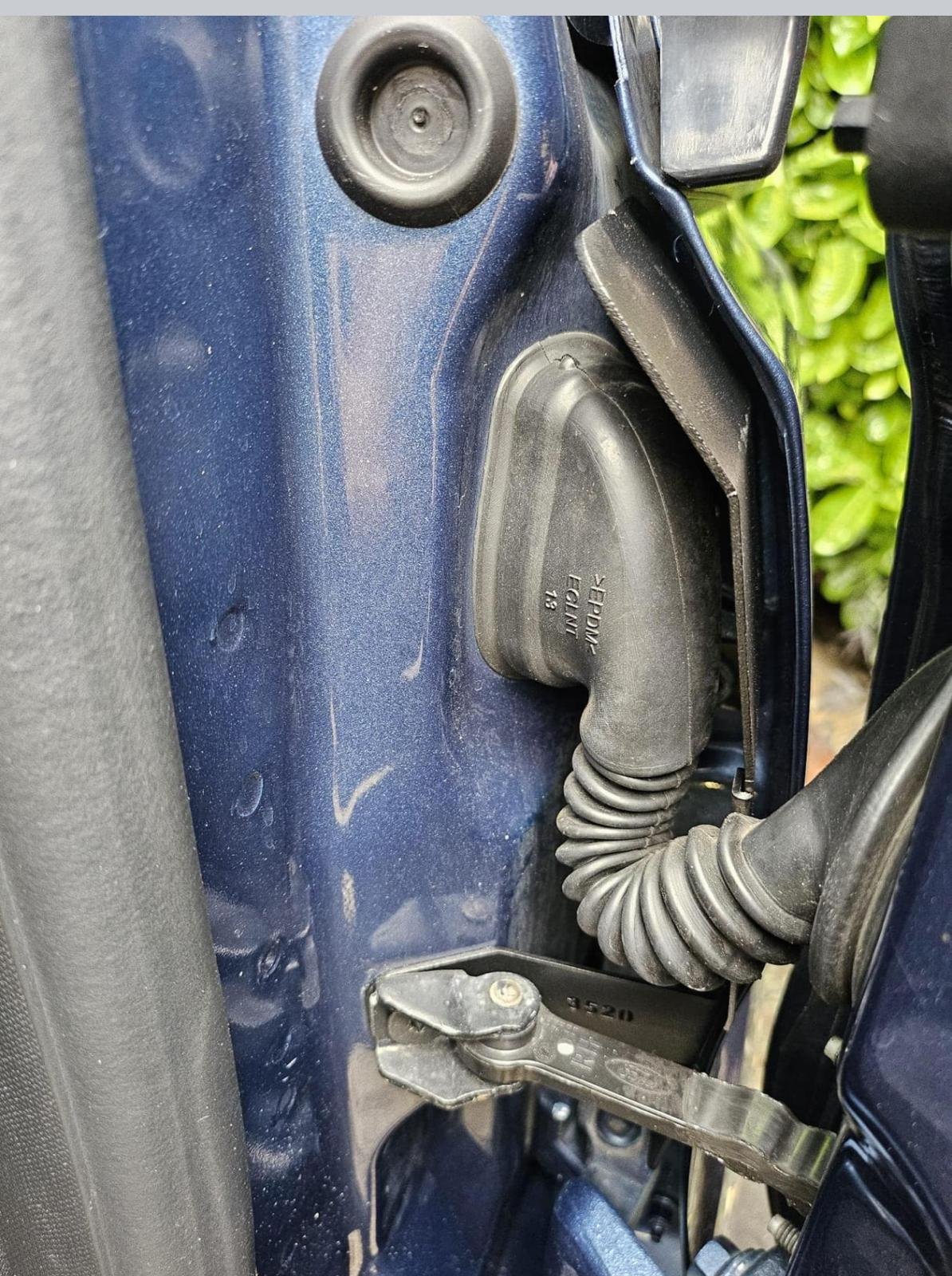 Wiring loom guard fitted as part of the shielding install